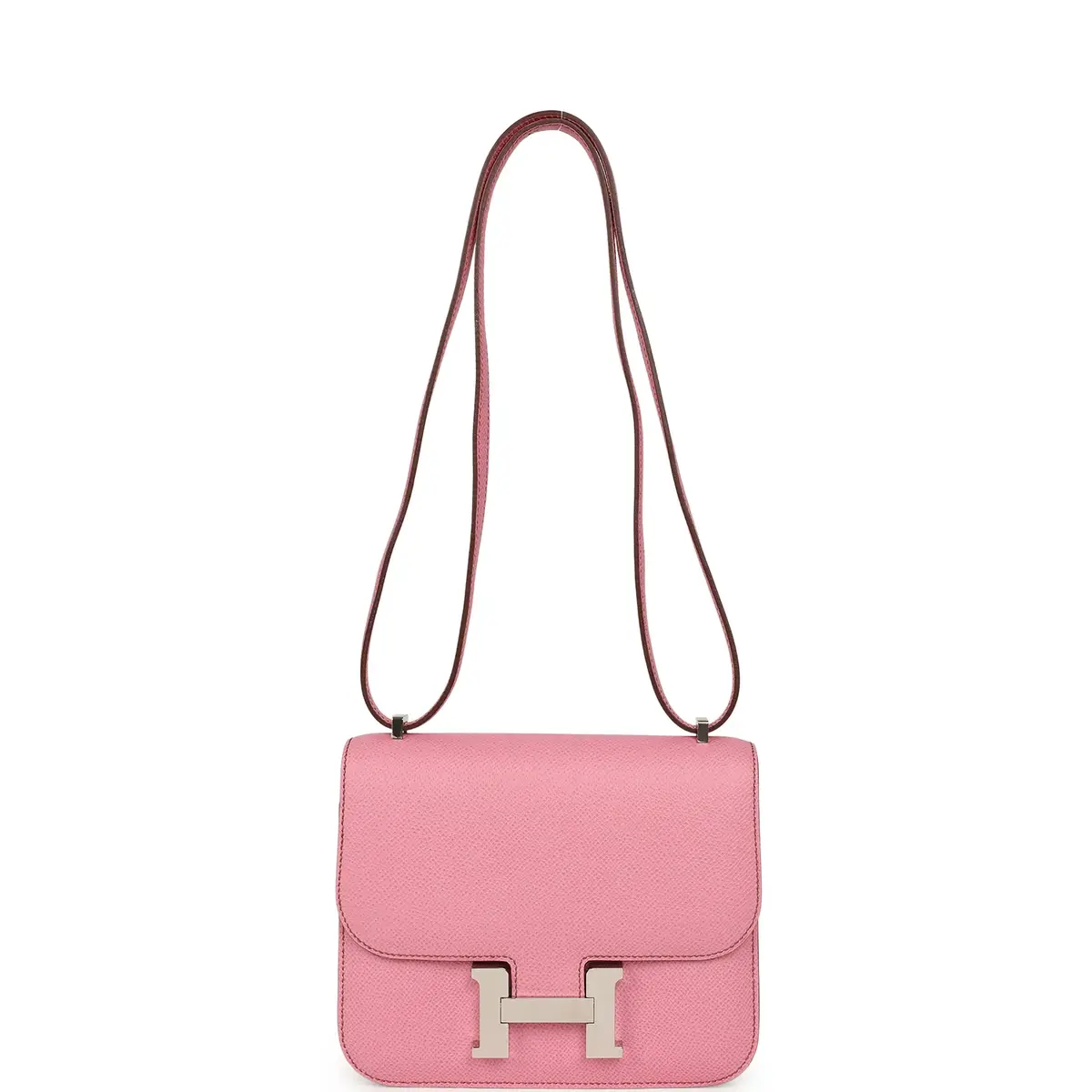 HERMÈS Pre-owned Hermes Constance 18 Bubblegum Epsom Palladium Hardware | Thumbnail 7 HERMÈS Pre-owned Hermes Constance 18 Bubblegum Epsom Palladium Hardware | Thumbnail 7