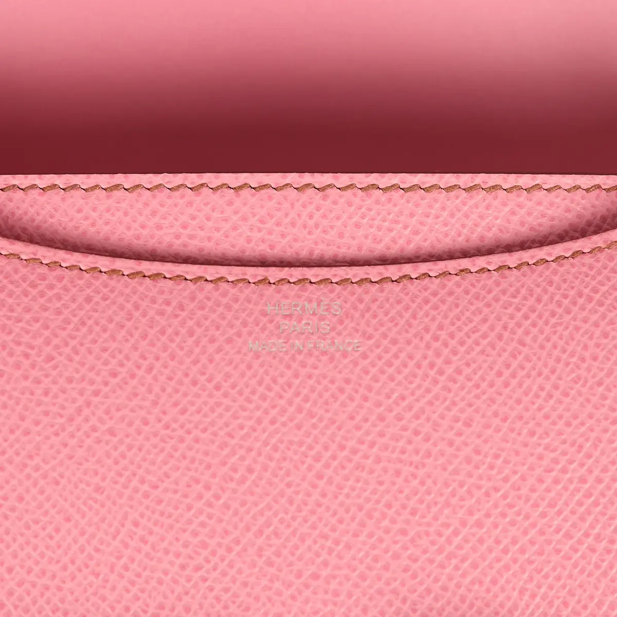 HERMÈS Pre-owned Hermes Constance 18 Bubblegum Epsom Palladium Hardware | Thumbnail 8 HERMÈS Pre-owned Hermes Constance 18 Bubblegum Epsom Palladium Hardware | Thumbnail 8