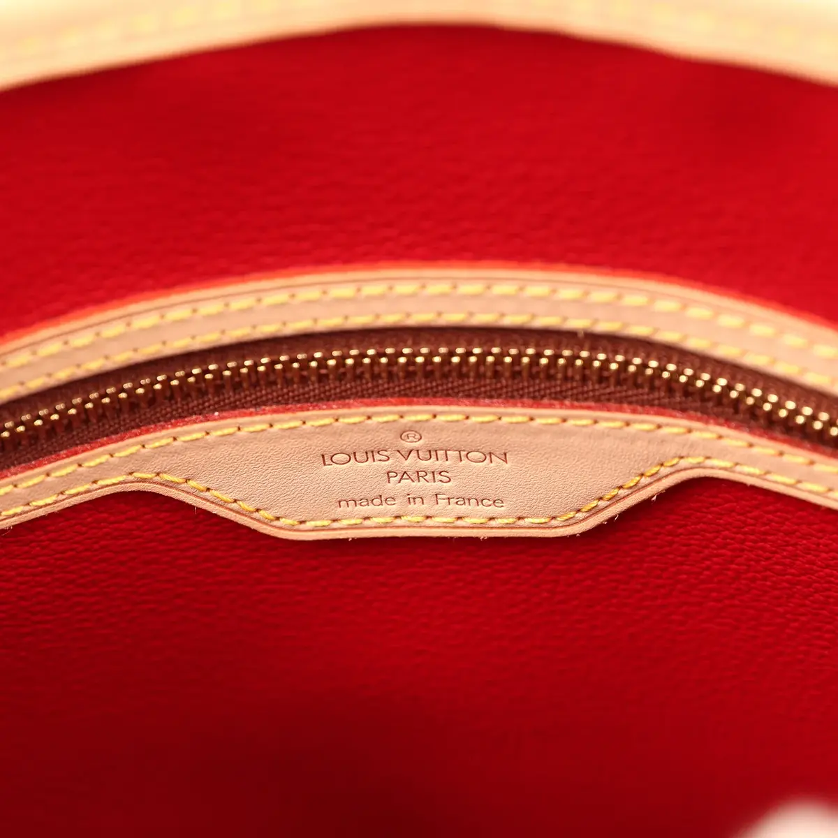 Louis Vuitton Vintage Louis Vuitton x Takashi Murakami Cheries Bucket Bag PM Red, Brown Monogram Cherry Gold Hardware | Thumbnail 9