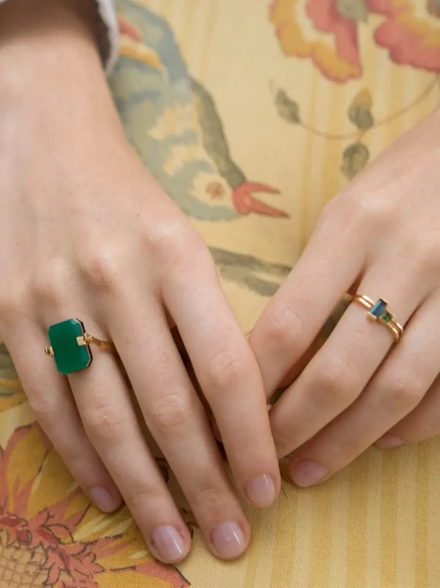 Aliita Deco Sandwich Ring | Thumbnail 2 Aliita Deco Sandwich Ring | Thumbnail 2