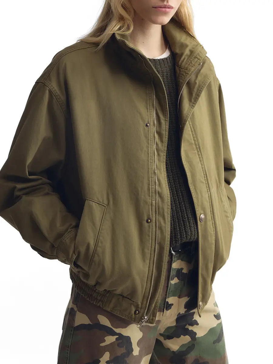 Nili Lotan Klaire Cotton Blouson Jacket | Thumbnail 3