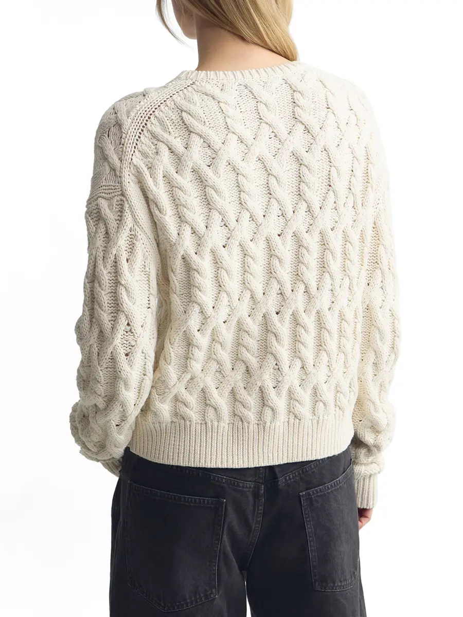 Nili Lotan Miklos Cotton Cashmere Sweater | Thumbnail 4