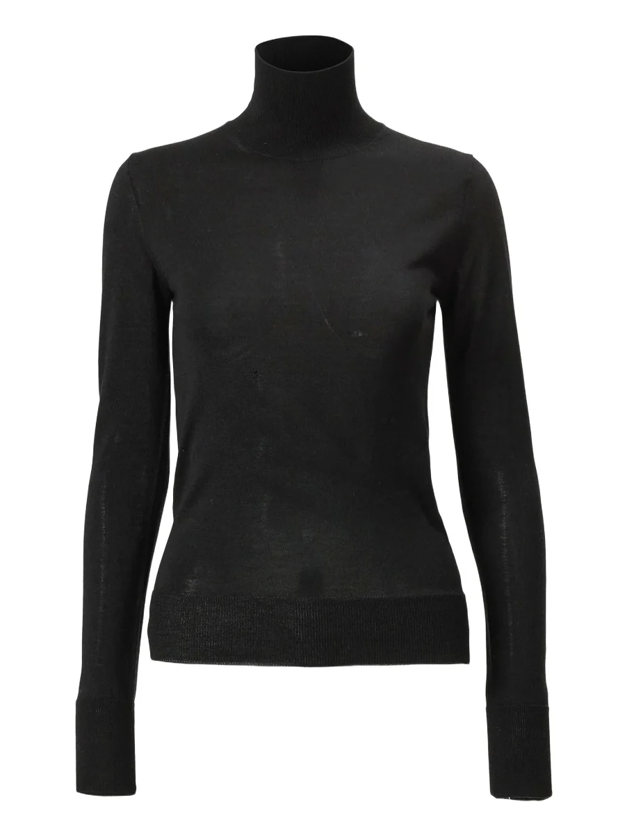 Women's Turtleneck Wool-Blend Long-Sleeve Sweater