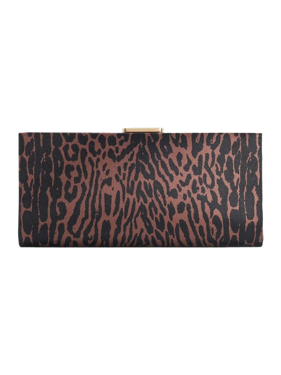 Carolina Herrera Women's Pats Leopard Satin Clutch