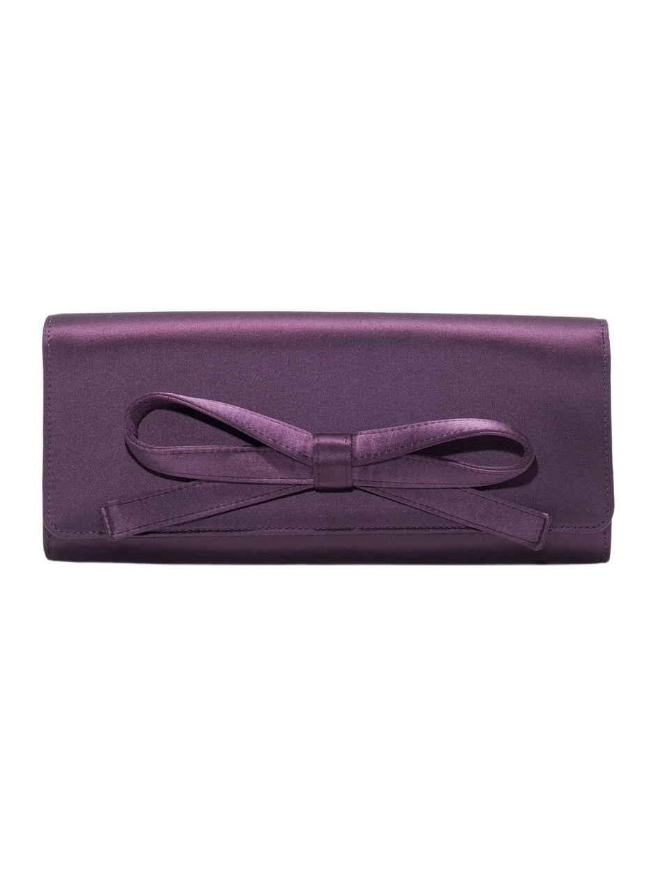 Carolina Herrera Women's Margaret Bow Satin Clutch