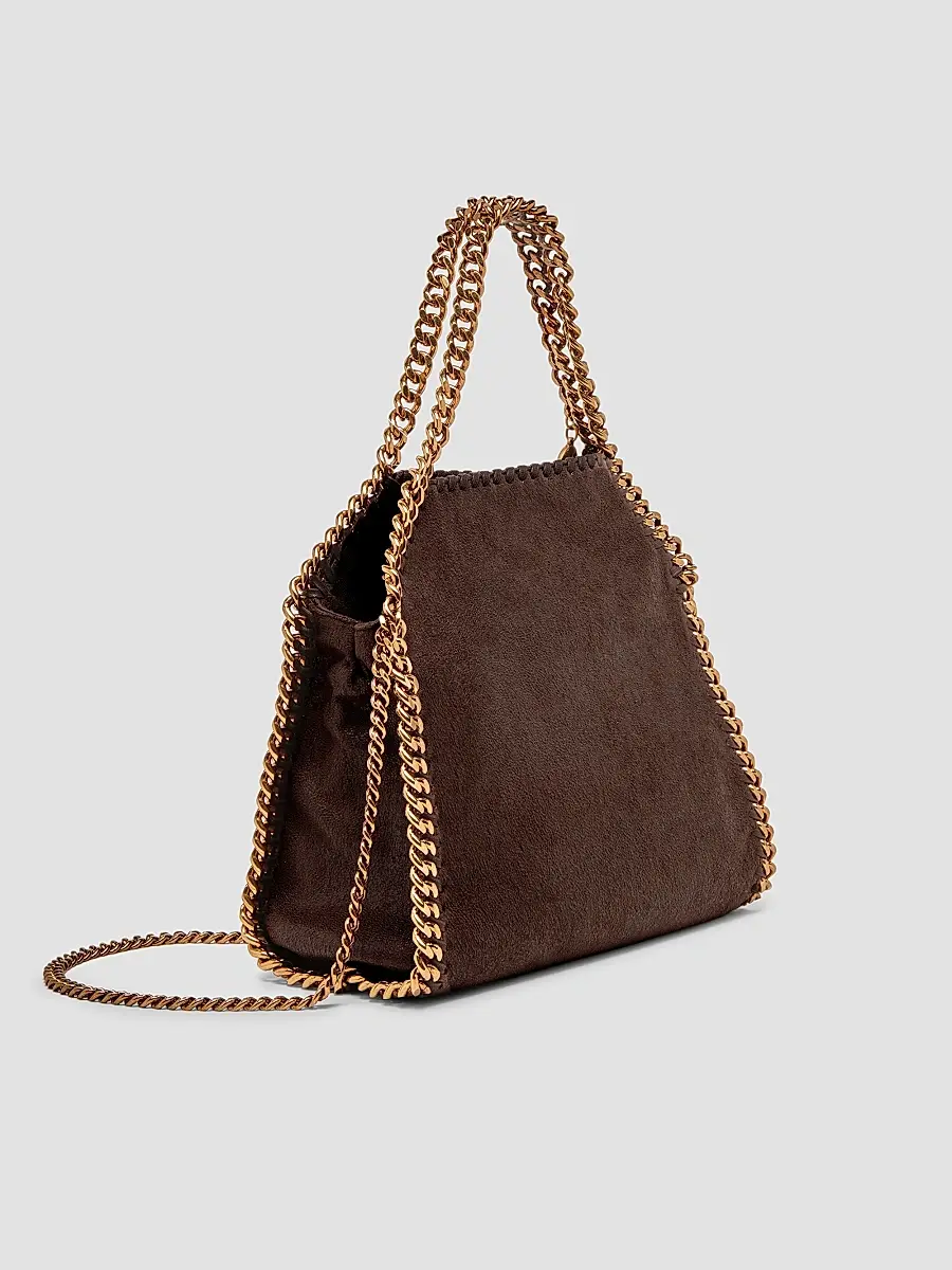 Stella McCartney Women's Falabella Mini Shaggy Deer Tote Bag | Thumbnail 3