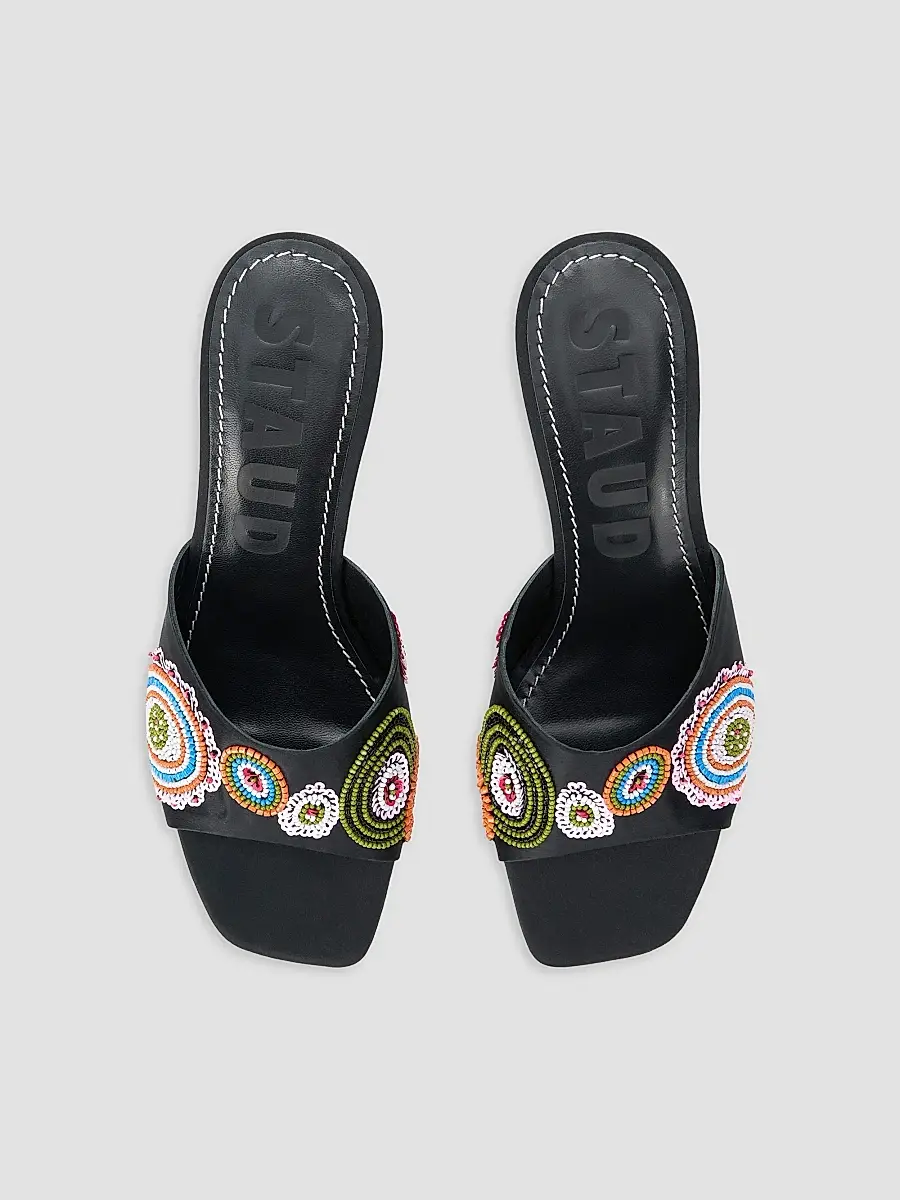 Staud Women's Bea Millefiore 70MM Embellished Mules | Thumbnail 4 Staud Women's Bea Millefiore 70MM Embellished Mules | Thumbnail 4