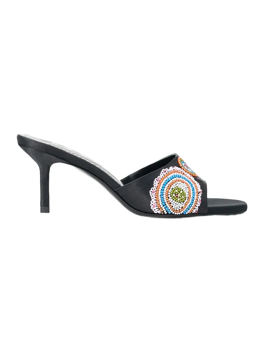 Staud Women's Bea Millefiore 70MM Embellished Mules