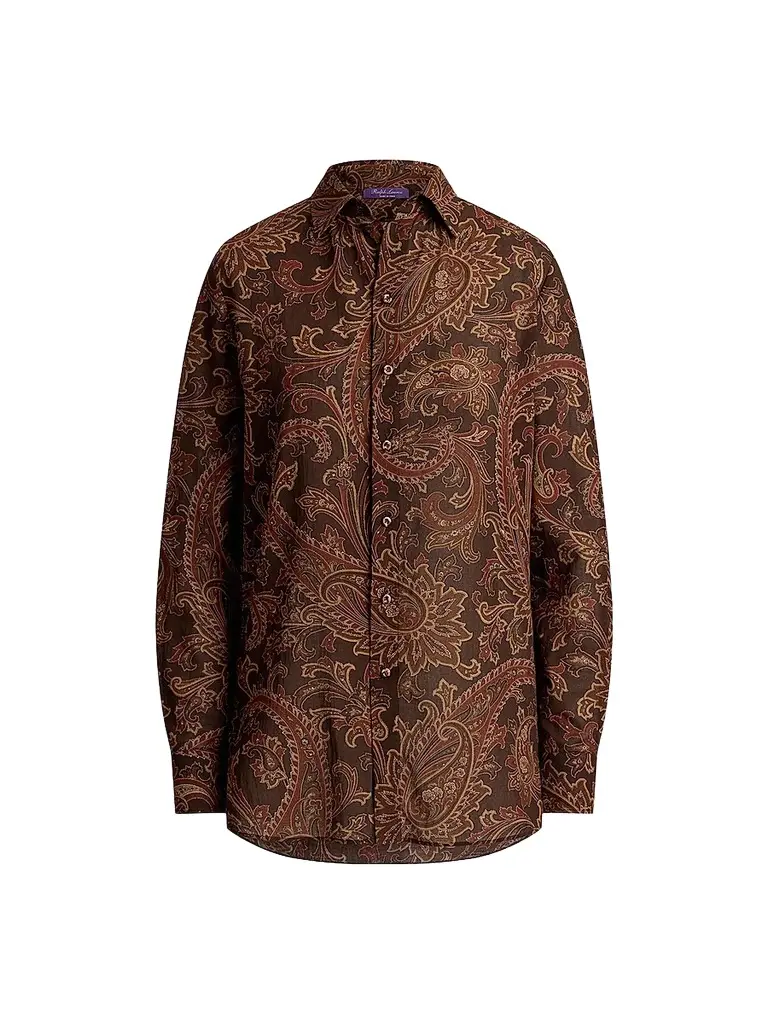 Ralph Lauren Collection Women's Trayna Paisley Cotton Shirt