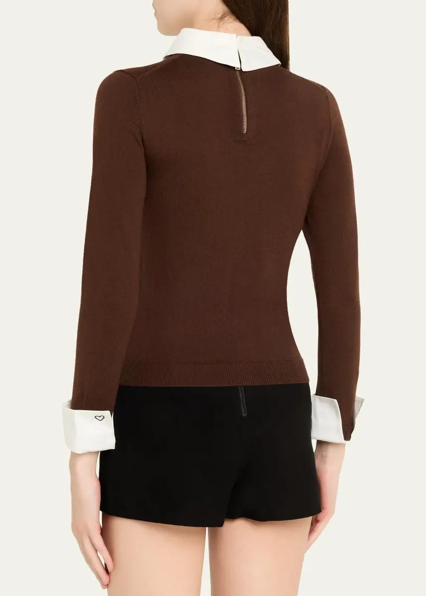Alice + Olivia Porla Collared Sweater | Thumbnail 3 Alice + Olivia Porla Collared Sweater | Thumbnail 3
