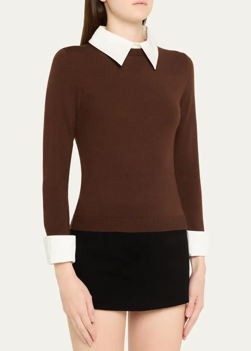 Alice + Olivia Porla Collared Sweater | Thumbnail 4 Alice + Olivia Porla Collared Sweater | Thumbnail 4