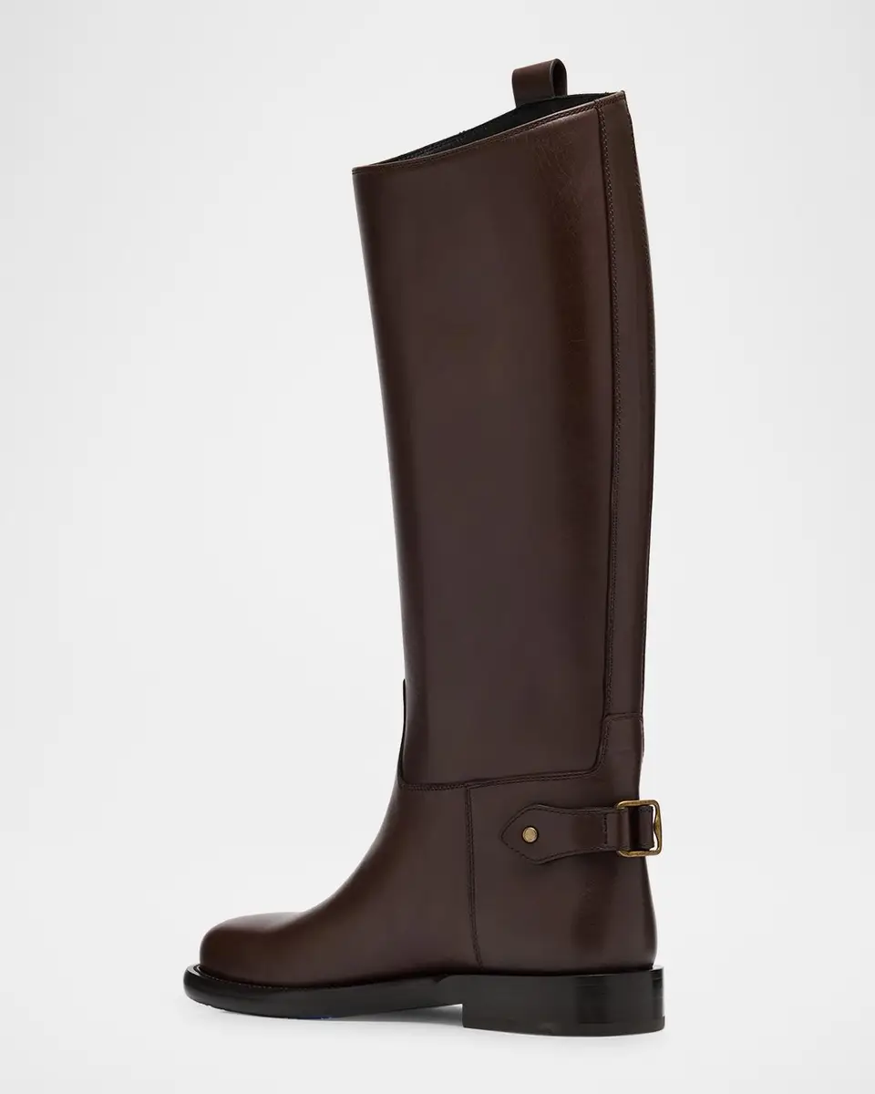 Burberry Cavalier Knee-High Leather Riding Boots | Thumbnail 2