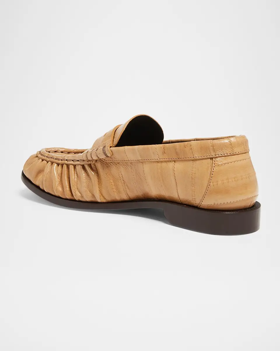 Saint Laurent Le Loafer Eel Leather Penny Loafers | Thumbnail 4 Saint Laurent Le Loafer Eel Leather Penny Loafers | Thumbnail 4