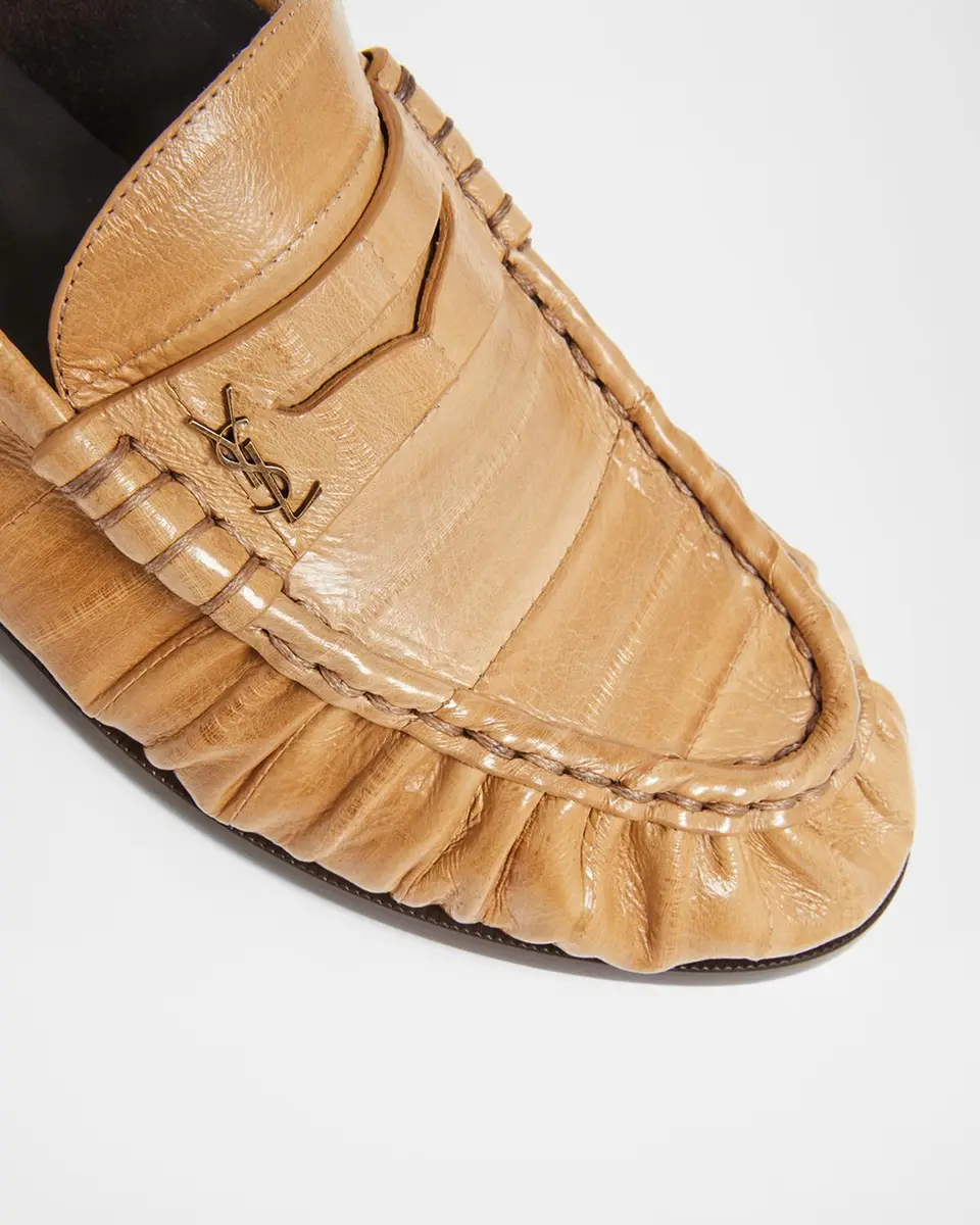 Saint Laurent Le Loafer Eel Leather Penny Loafers | Thumbnail 5 Saint Laurent Le Loafer Eel Leather Penny Loafers | Thumbnail 5