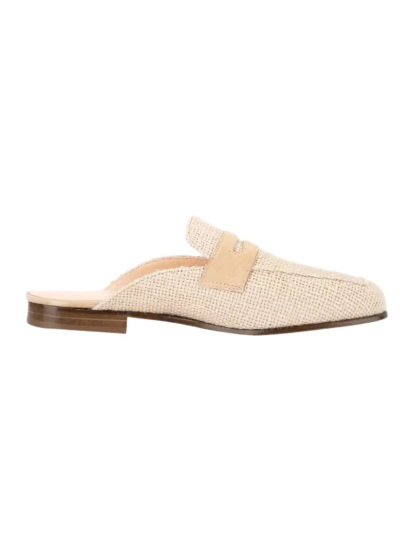 SOPHIQUE Riviera Raffia Penny Loafer Mules