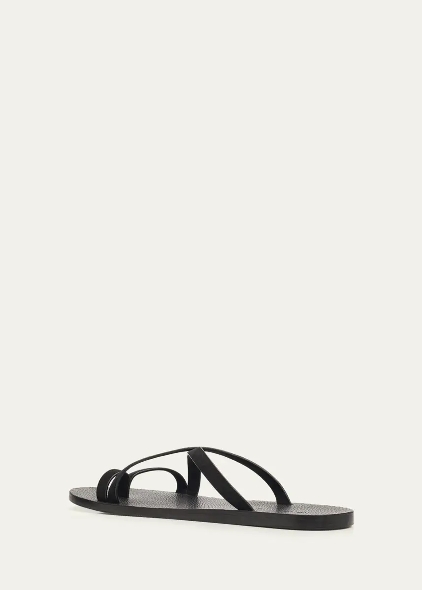 Tom Ford Men's Alfred Suede & Leather Toe-Ring Sandals | Thumbnail 4 Tom Ford Men's Alfred Suede & Leather Toe-Ring Sandals | Thumbnail 4