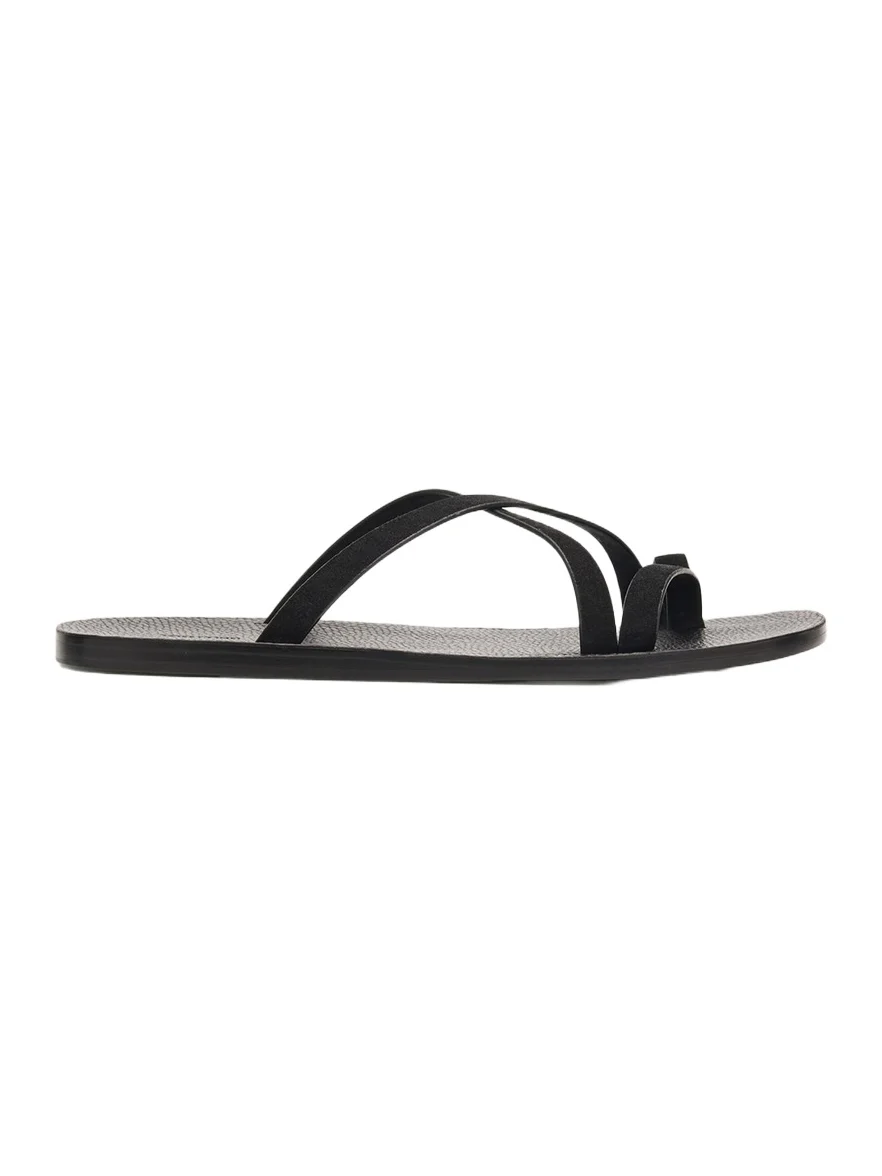 Tom Ford Men's Alfred Suede & Leather Toe-Ring Sandals