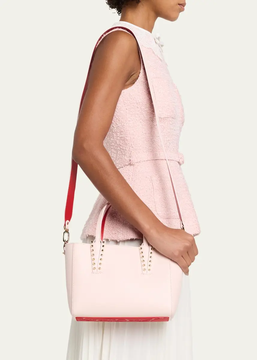 Christian Louboutin Cabata Mini Tote Bag in Leather with Spikes | Thumbnail 2