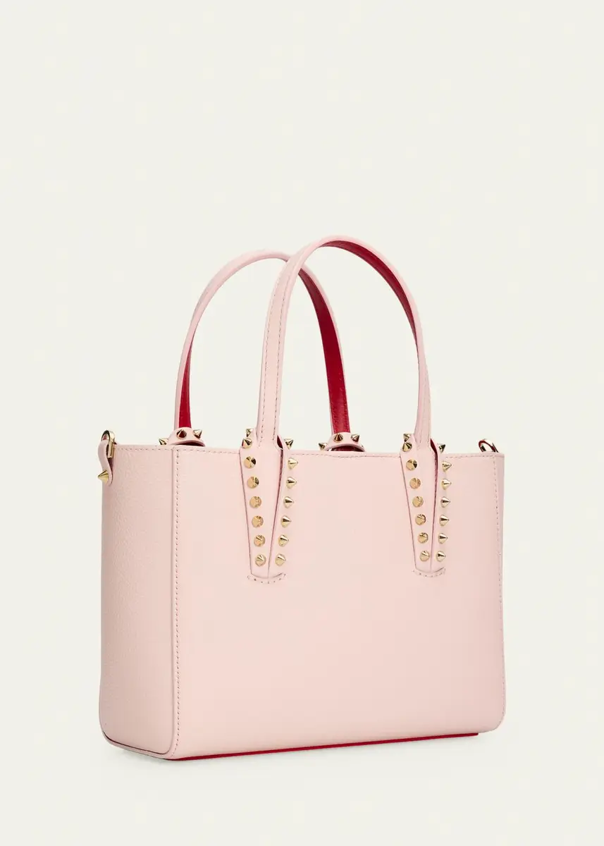 Christian Louboutin Cabata Mini Tote Bag in Leather with Spikes | Thumbnail 3