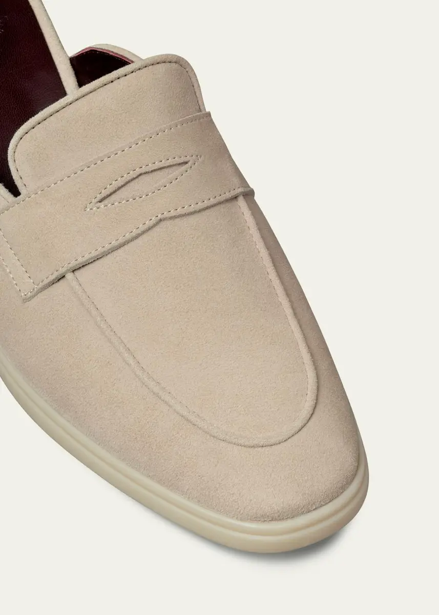 Bougeotte Suede Loafer Mules | Thumbnail 3 Bougeotte Suede Loafer Mules | Thumbnail 3