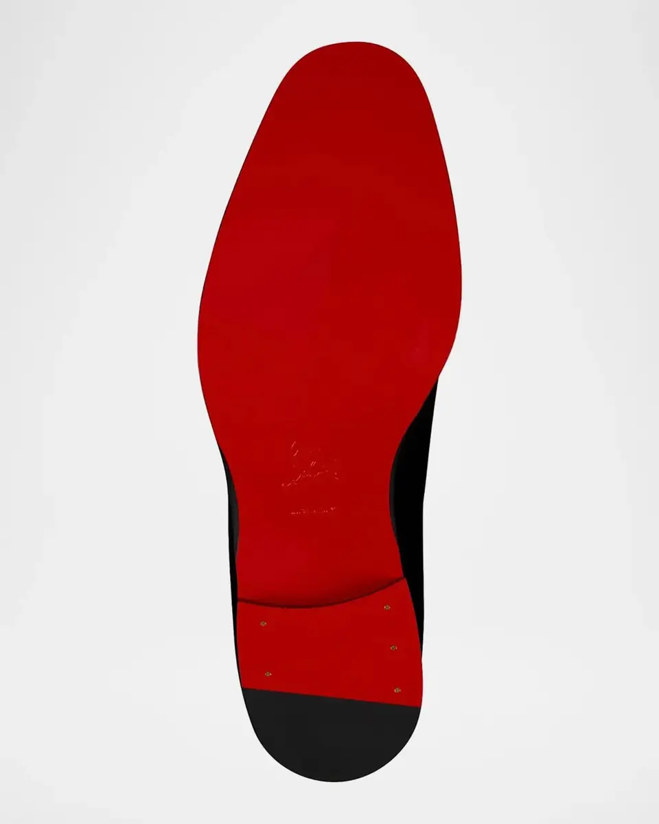 Christian Louboutin Men's Chambelimoc Night Pearl Velvet Loafers | Thumbnail 4 Christian Louboutin Men's Chambelimoc Night Pearl Velvet Loafers | Thumbnail 4