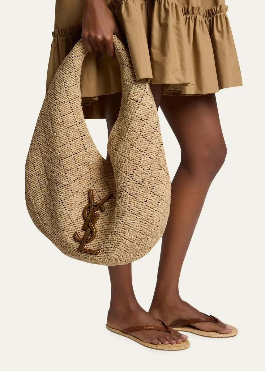 Saint Laurent Icare Hobo Bag in Raffia | Thumbnail 2 Saint Laurent Icare Hobo Bag in Raffia | Thumbnail 2