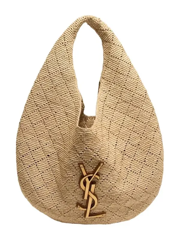 Saint Laurent Icare Hobo Bag in Raffia