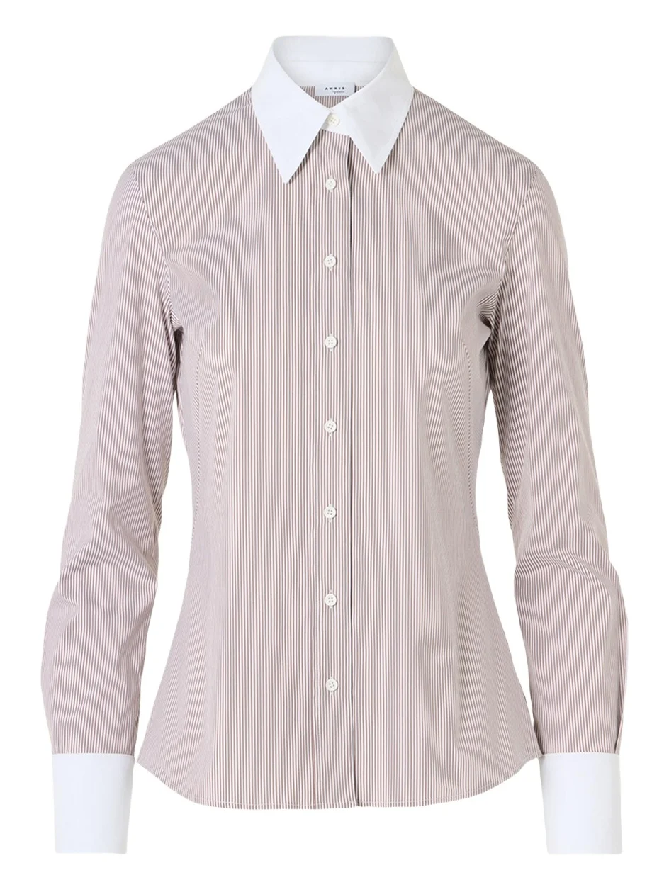 Stripe Stretch Cotton Poplin Shirt Stripe Stretch Cotton Poplin Shirt