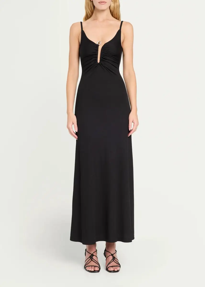 Christopher Esber Droplet Crystal Clasp Cami Maxi Dress | Thumbnail 2
