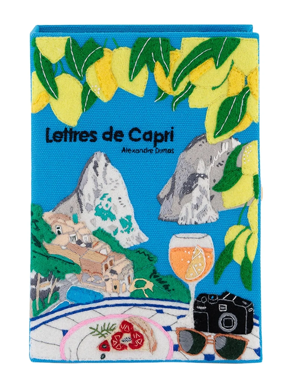 Olympia Le-Tan Voyages Lettres de Capri Book Clutch Bag