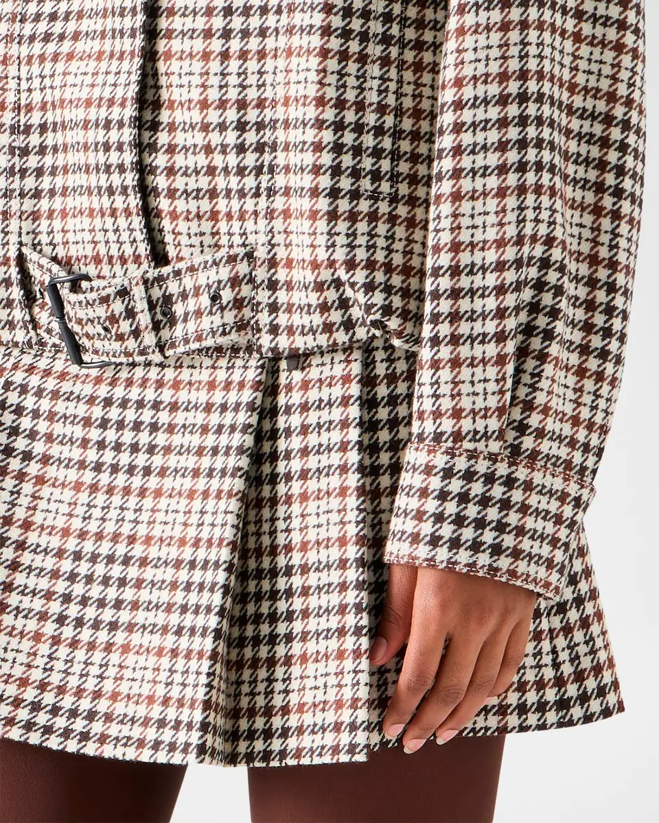 Akris punto Houndstooth Tweed Wool-Blend Blouson Jacket | Thumbnail 5 Akris punto Houndstooth Tweed Wool-Blend Blouson Jacket | Thumbnail 5