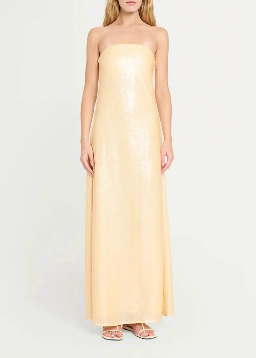 Christopher Esber Opaline Sequin Strapless Gown | Thumbnail 2