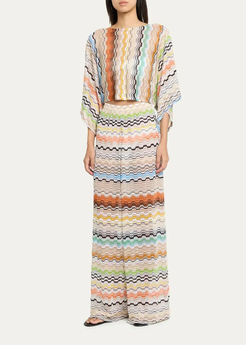 Missoni Zigzag-Knit Wide-Leg Pants | Thumbnail 2 Missoni Zigzag-Knit Wide-Leg Pants | Thumbnail 2