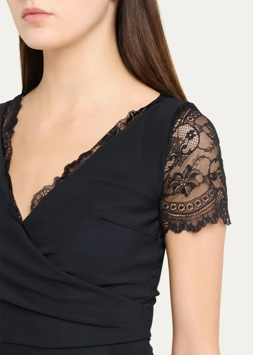 Chiara Boni La Petite Robe Brynn Lace-Embellished Bodycon Midi Dress | Thumbnail 5 Chiara Boni La Petite Robe Brynn Lace-Embellished Bodycon Midi Dress | Thumbnail 5