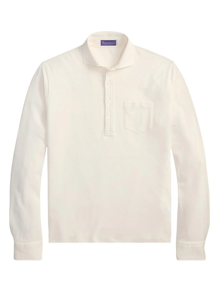 Ralph Lauren Purple Label Men's Washed Piqué Polo Shirt