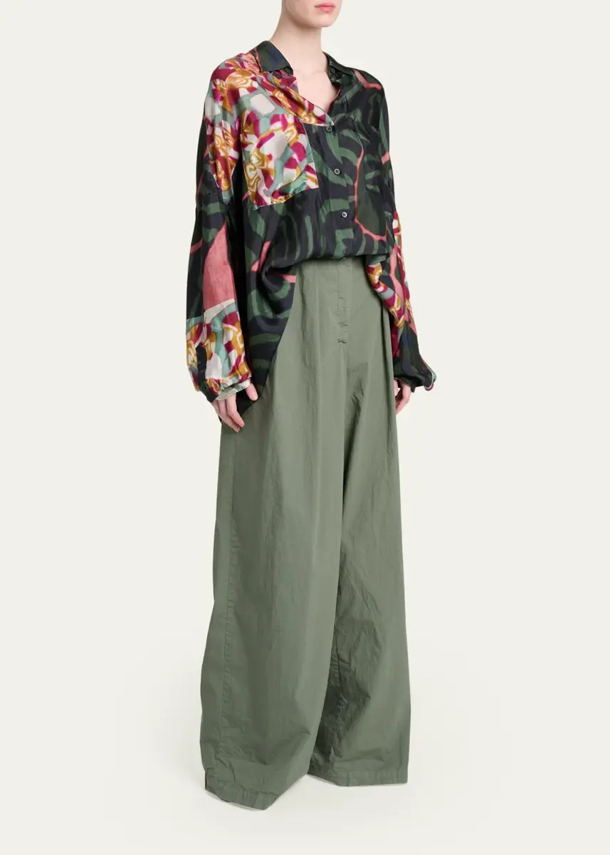 Dries Van Noten Casia Bis Relaxed Button-Down Shirt | Thumbnail 2