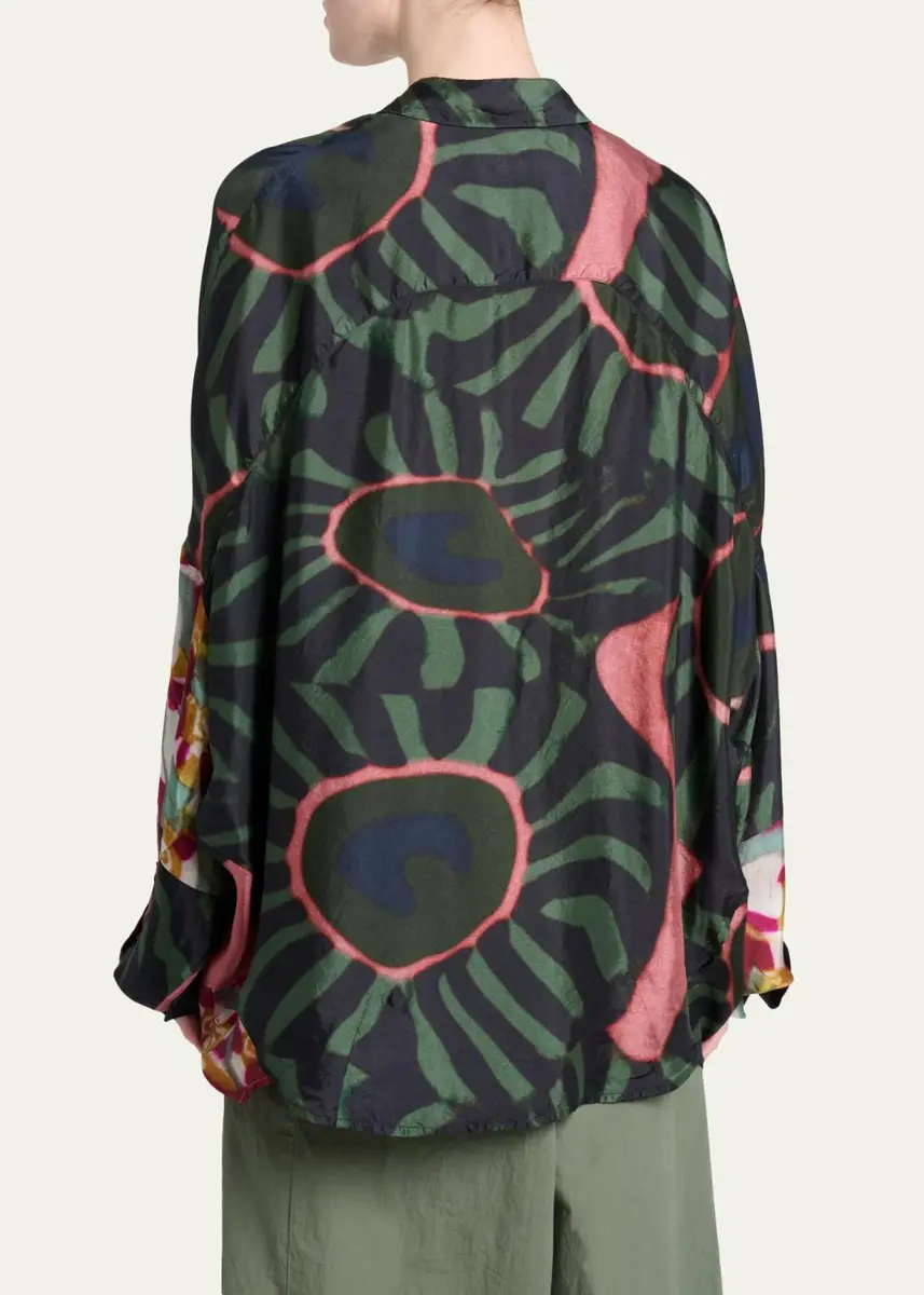 Dries Van Noten Casia Bis Relaxed Button-Down Shirt | Thumbnail 3