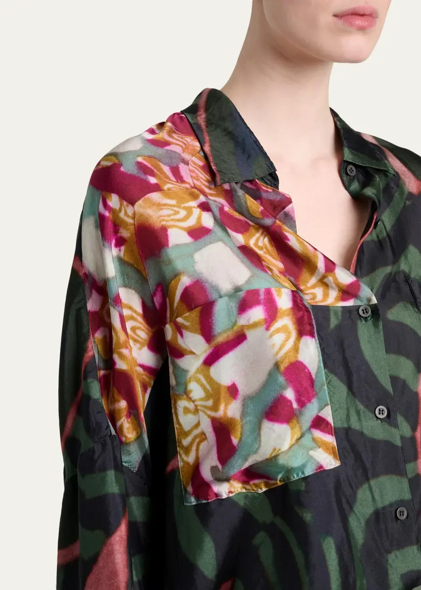 Dries Van Noten Casia Bis Relaxed Button-Down Shirt | Thumbnail 5
