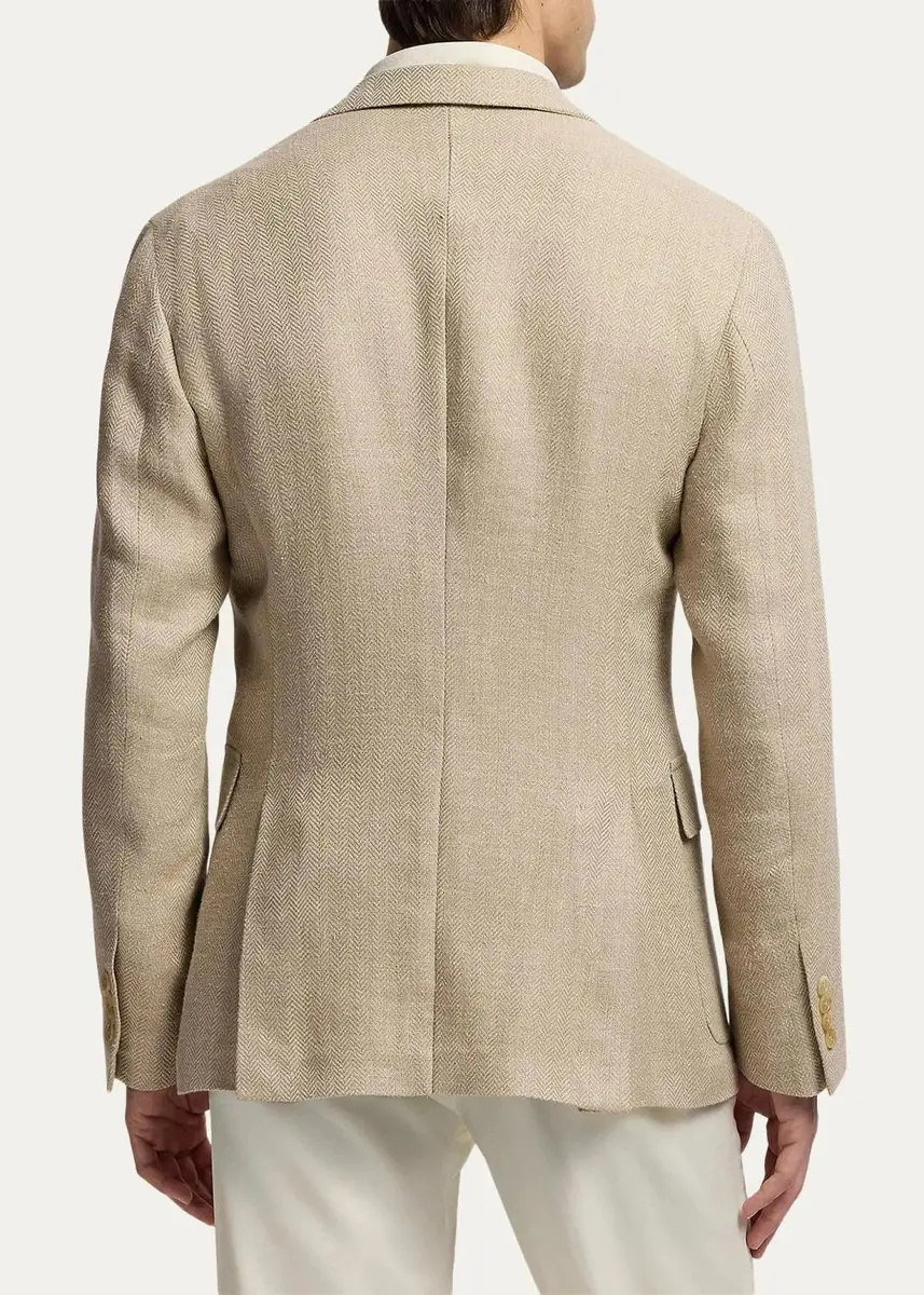 Ralph Lauren Purple Label Men's Hadley Hand-Tailored Herringbone Jacket | Thumbnail 3 Ralph Lauren Purple Label Men's Hadley Hand-Tailored Herringbone Jacket | Thumbnail 3