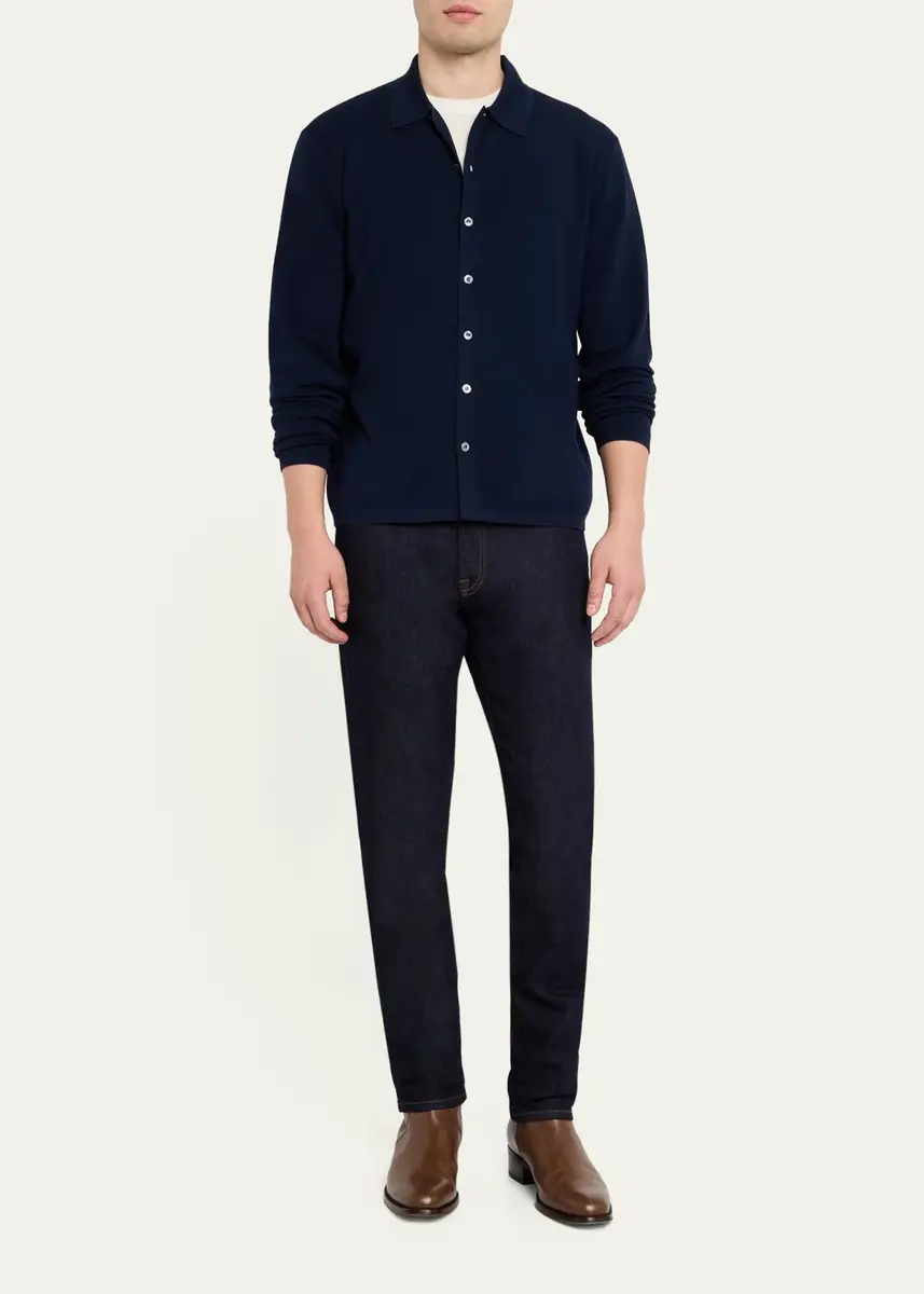 Ralph Lauren Purple Label Men's Wool Polo Cardigan | Thumbnail 2 Ralph Lauren Purple Label Men's Wool Polo Cardigan | Thumbnail 2