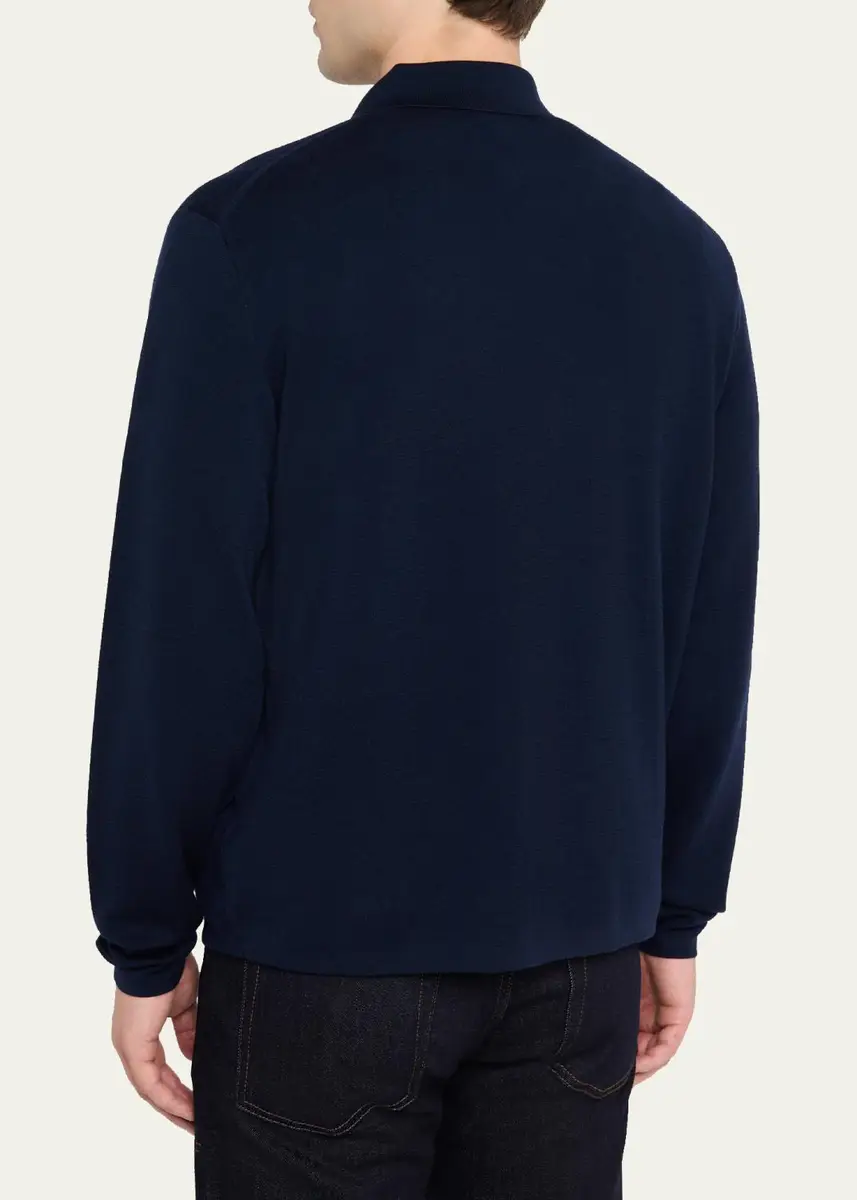 Ralph Lauren Purple Label Men's Wool Polo Cardigan | Thumbnail 3 Ralph Lauren Purple Label Men's Wool Polo Cardigan | Thumbnail 3