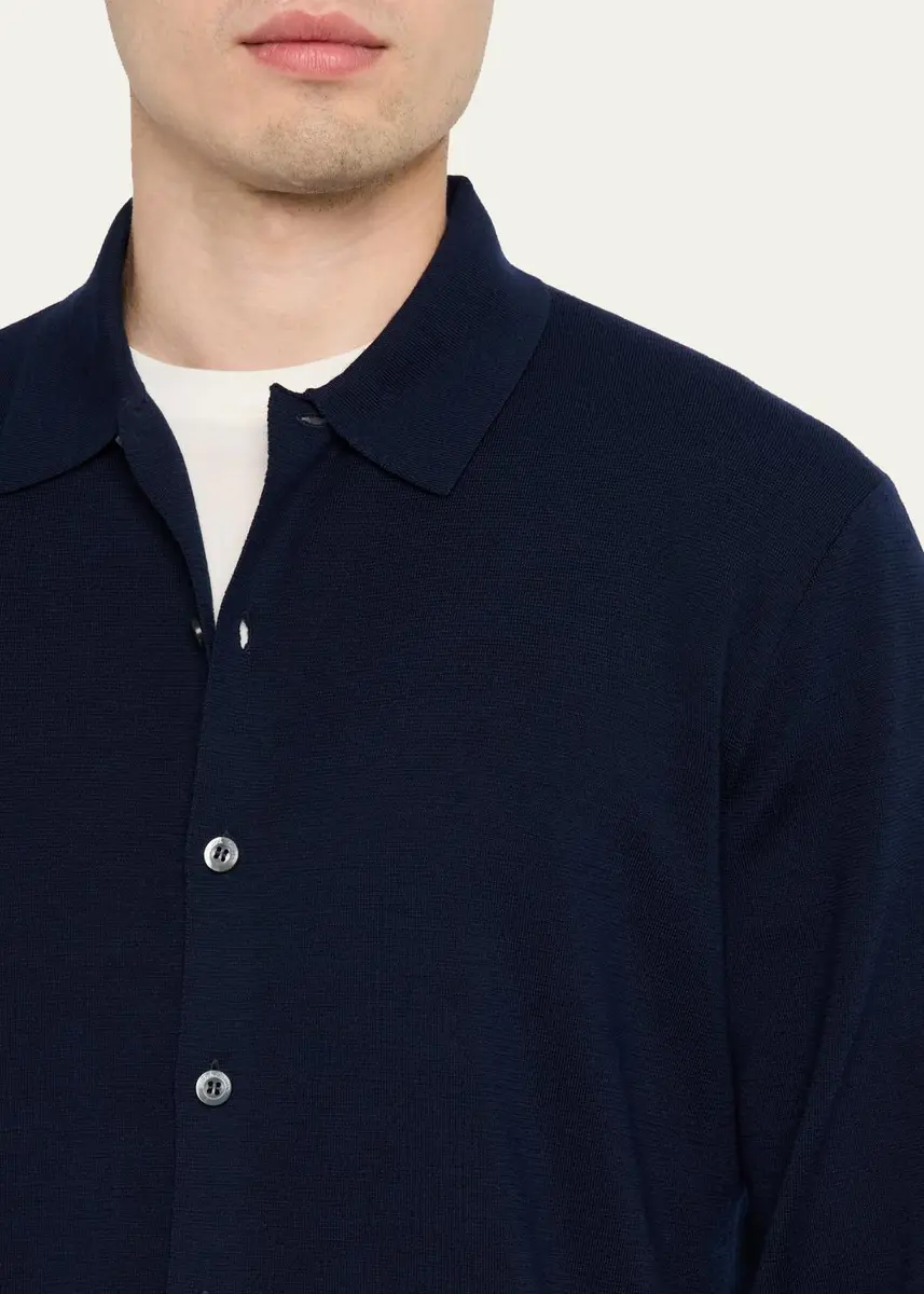 Ralph Lauren Purple Label Men's Wool Polo Cardigan | Thumbnail 5 Ralph Lauren Purple Label Men's Wool Polo Cardigan | Thumbnail 5
