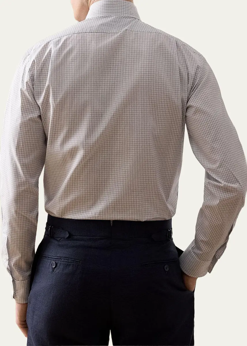 Ralph Lauren Purple Label Men's Tattersall Poplin Shirt | Thumbnail 2