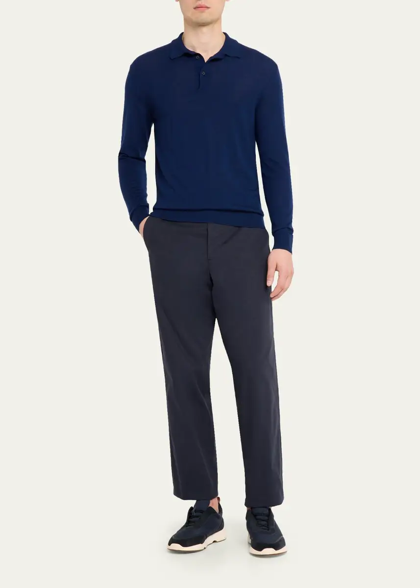 Sease Men's Cashmere Fine Knit Polo-Neck Sweater | Thumbnail 2 Sease Men's Cashmere Fine Knit Polo-Neck Sweater | Thumbnail 2