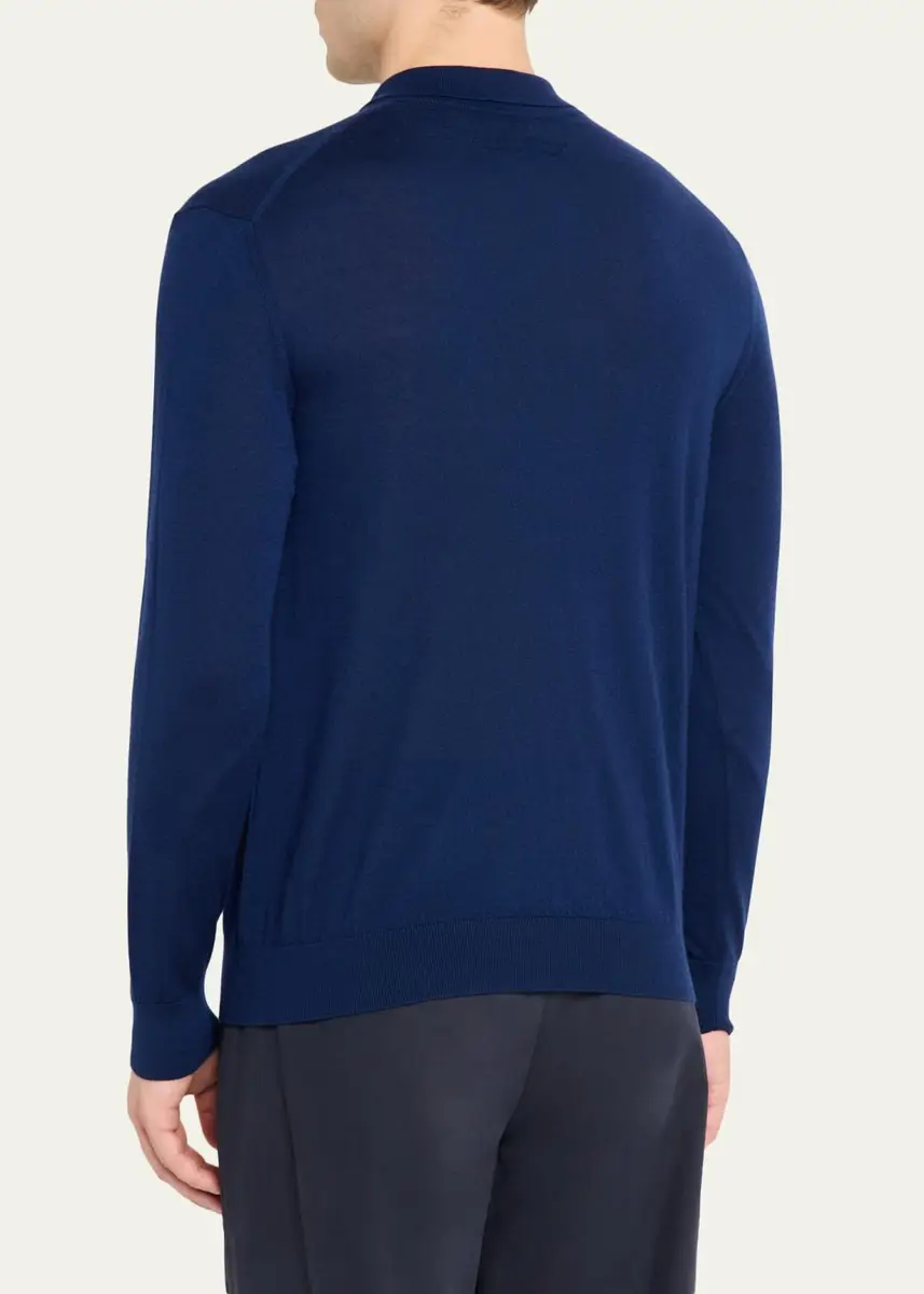 Sease Men's Cashmere Fine Knit Polo-Neck Sweater | Thumbnail 3 Sease Men's Cashmere Fine Knit Polo-Neck Sweater | Thumbnail 3