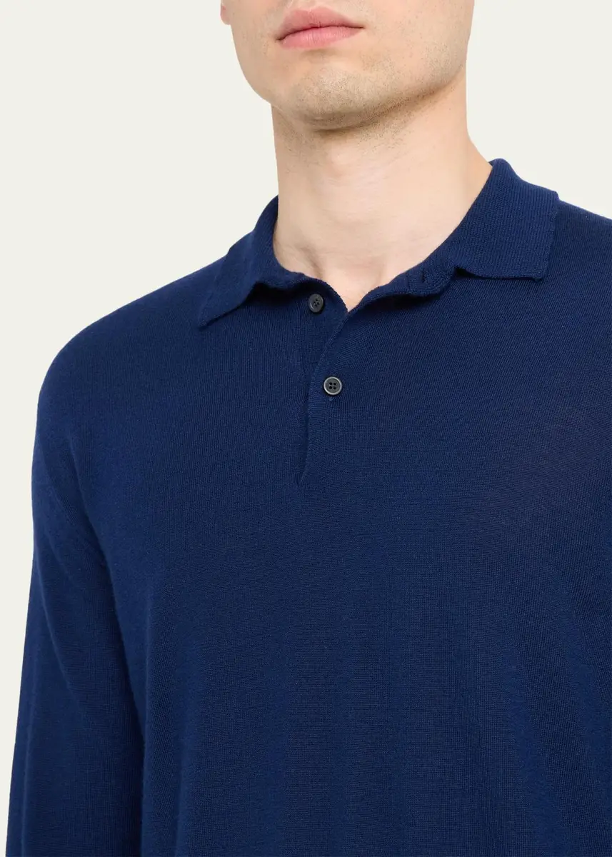 Sease Men's Cashmere Fine Knit Polo-Neck Sweater | Thumbnail 5 Sease Men's Cashmere Fine Knit Polo-Neck Sweater | Thumbnail 5