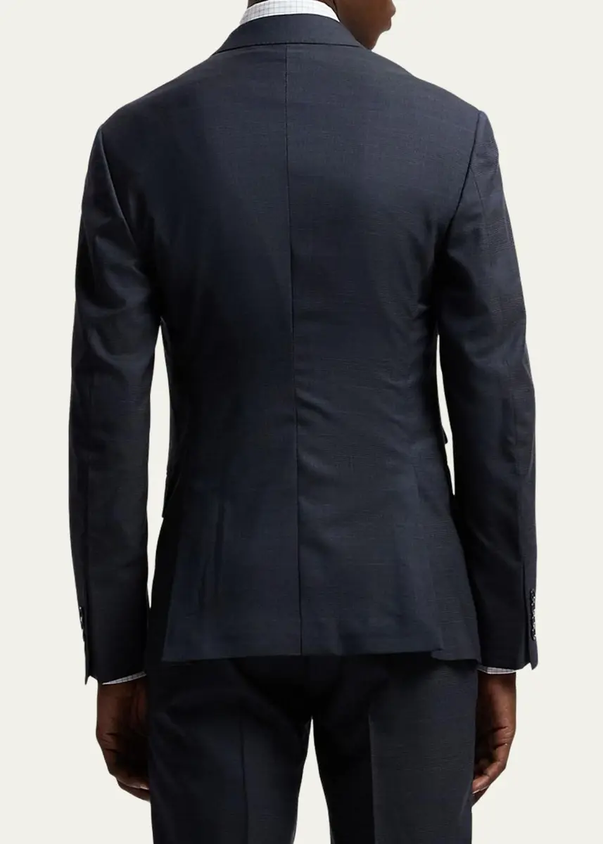 Ralph Lauren Purple Label Men's Kent Hand-Tailored Glen Plaid Wool Suit | Thumbnail 3