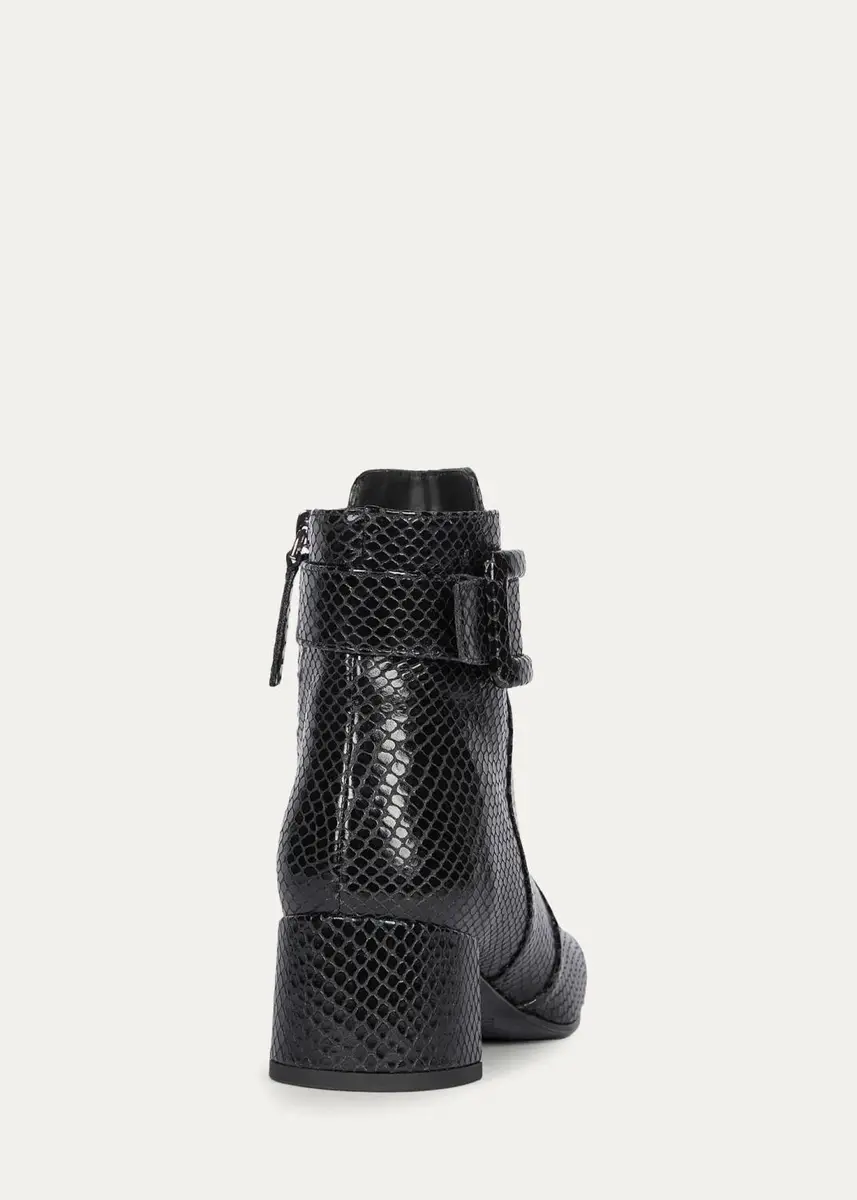Roger Vivier Tres Vivier 45MM Snakeskin-Embossed Leather Ankle Boots | Thumbnail 2 Roger Vivier Tres Vivier 45MM Snakeskin-Embossed Leather Ankle Boots | Thumbnail 2