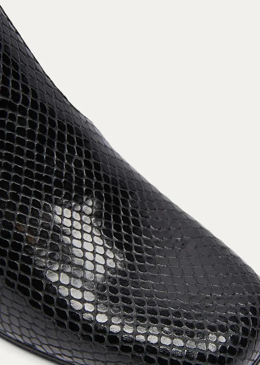 Roger Vivier Tres Vivier 45MM Snakeskin-Embossed Leather Ankle Boots | Thumbnail 3 Roger Vivier Tres Vivier 45MM Snakeskin-Embossed Leather Ankle Boots | Thumbnail 3