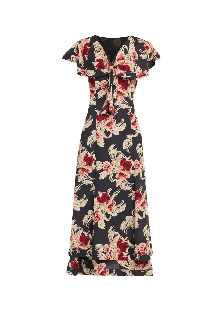 Cinq à Sept Anthony Wilted Poppy Maxi Dress